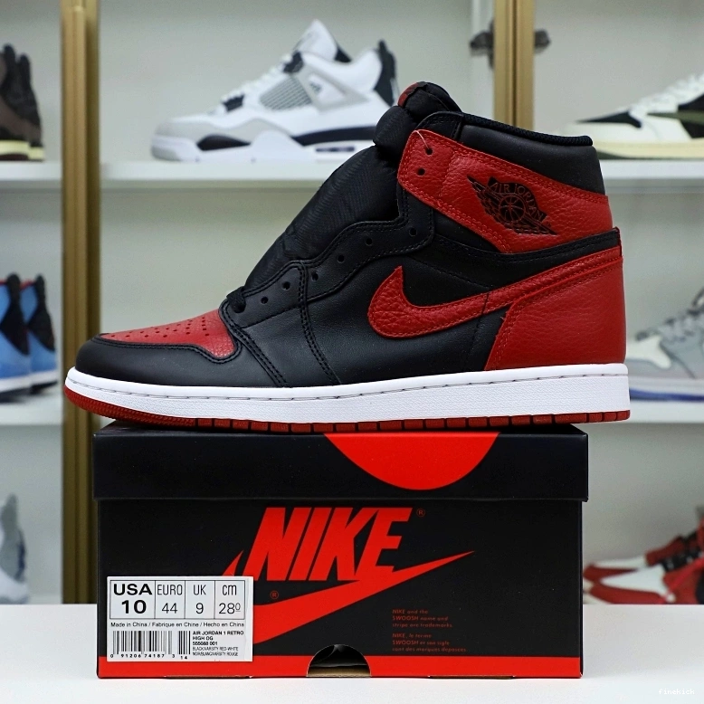 OG RETRO 1 HIGH JORDAN 'BRED' AIR 1001